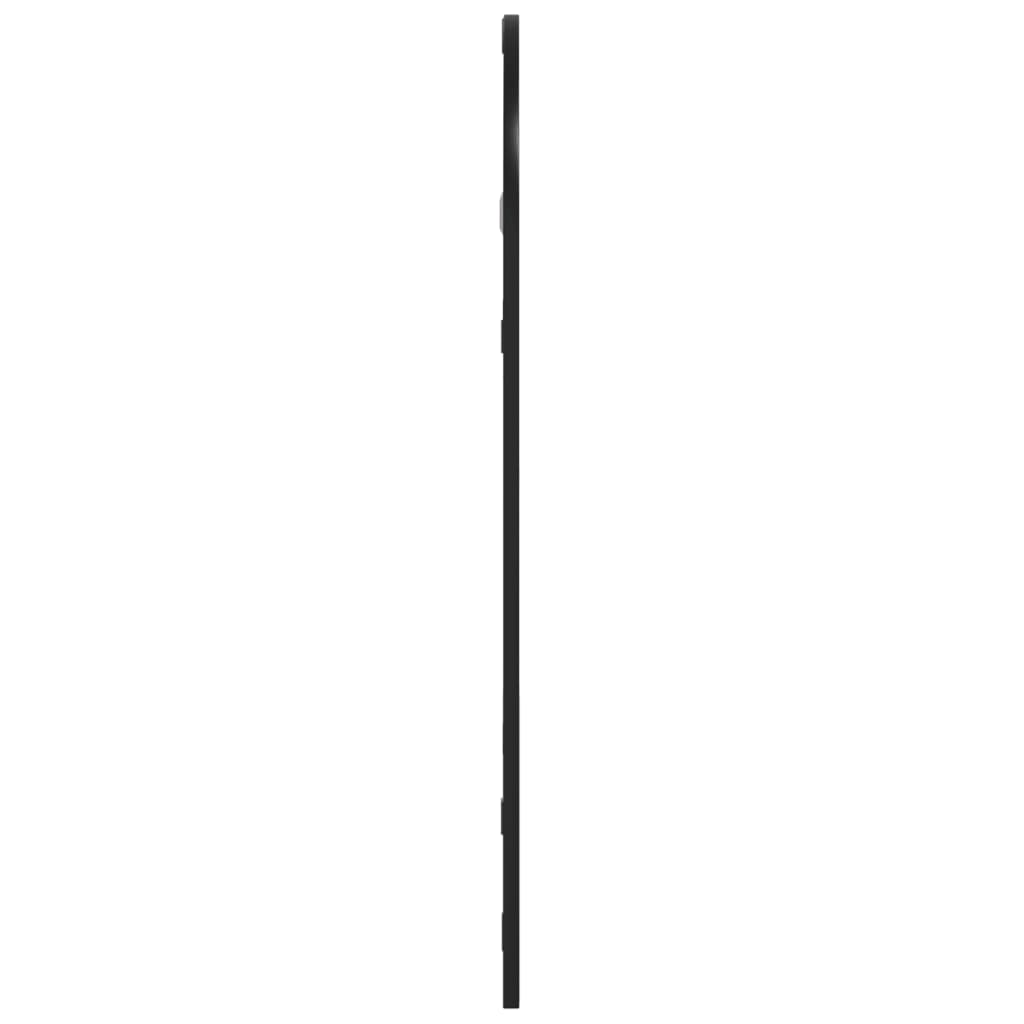 vidaXL Veggspeil svart 30x60 cm buet jern