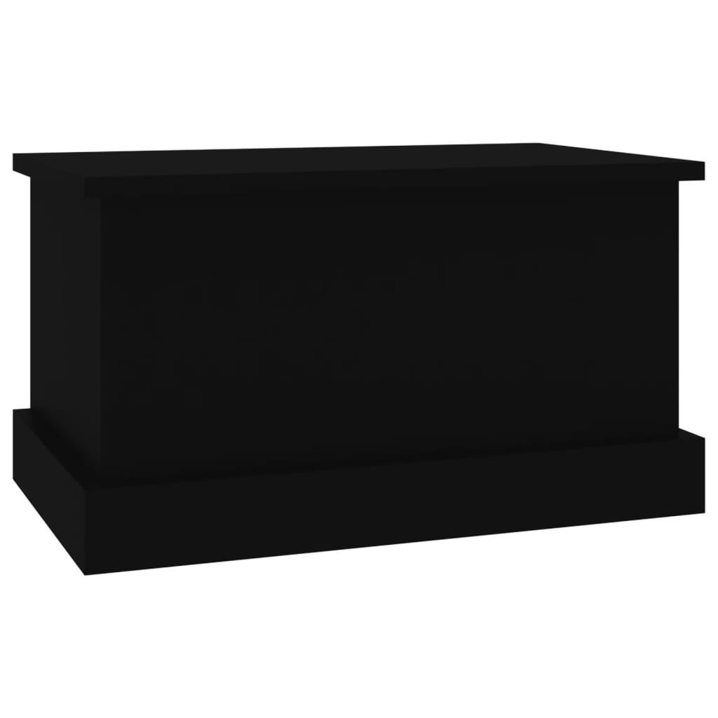vidaXL Oppbevaringsboks svart 50x30x28 cm konstruert tre