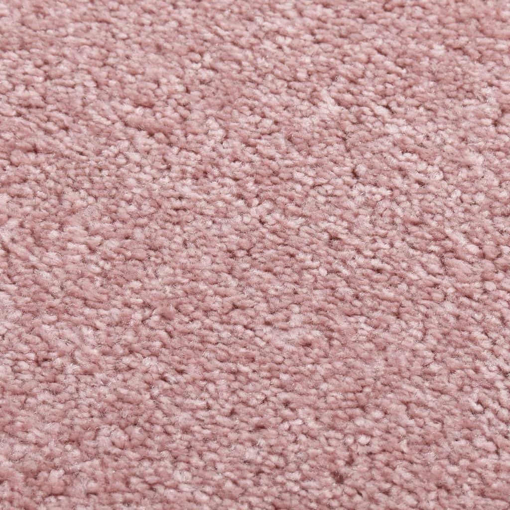vidaXL Teppe med kort luv 160x230 cm rosa