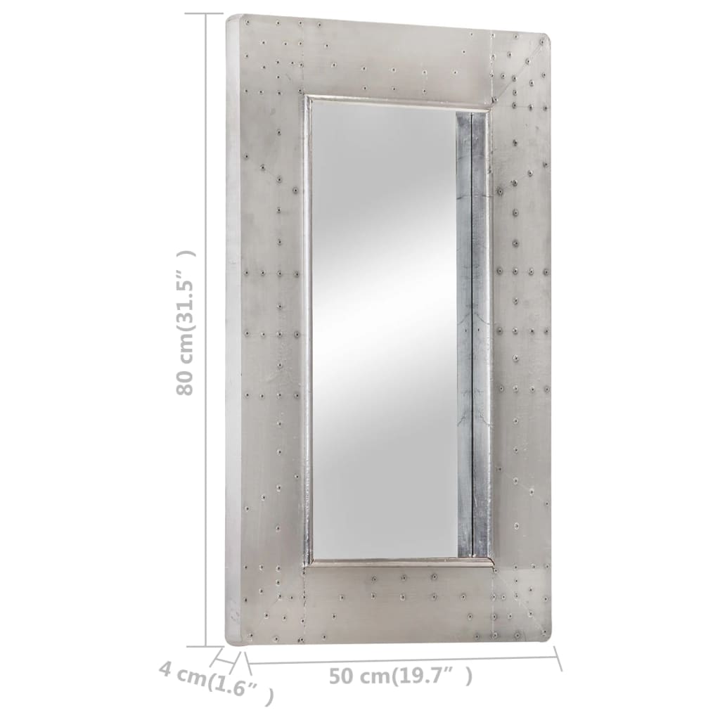 vidaXL Aviator-speil 80x50 cm metall