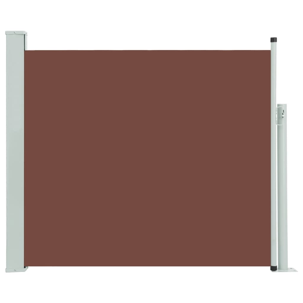 vidaXL Uttrekkbar sidemarkise 100x300 cm brun