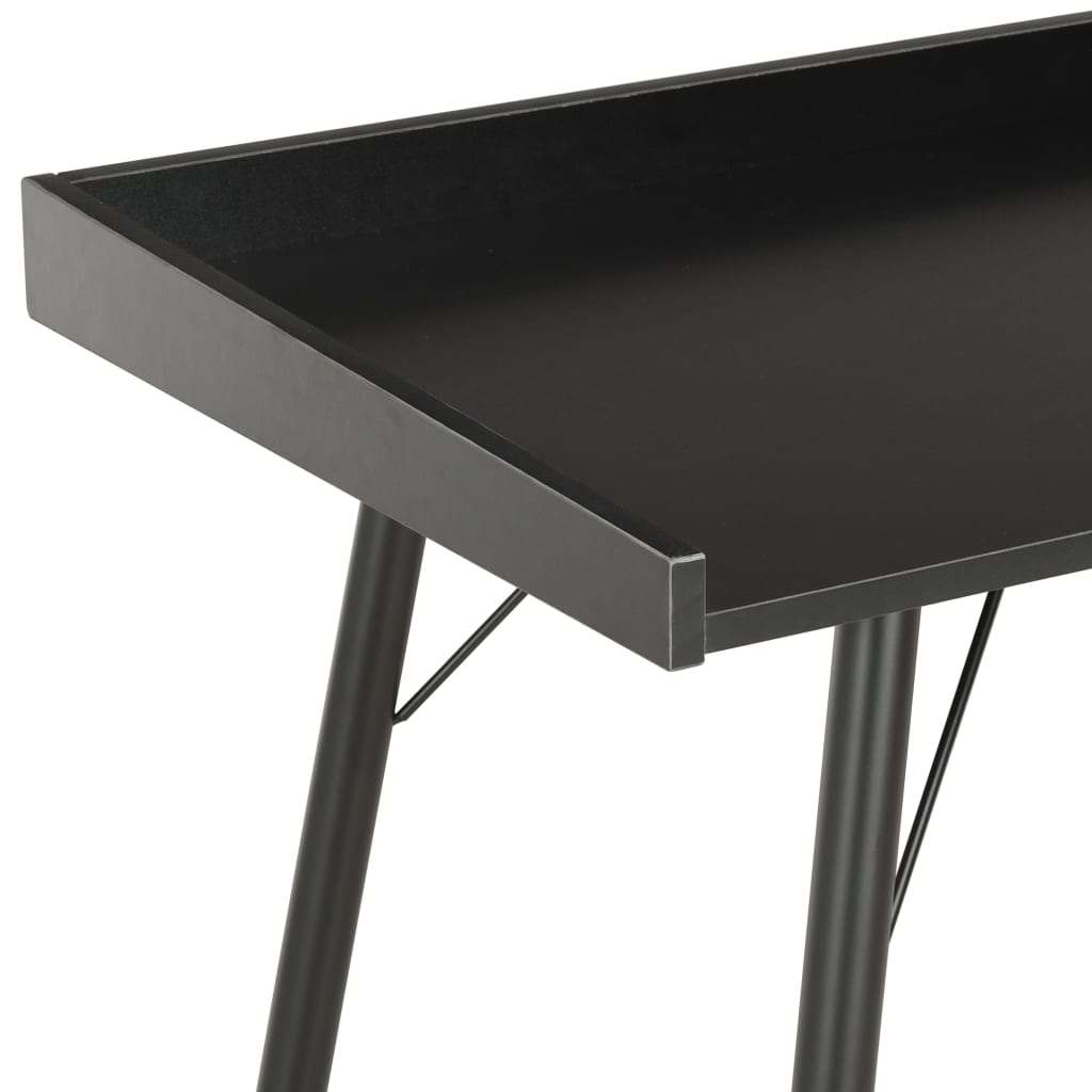 vidaXL Skrivebord svart 90x50x79 cm