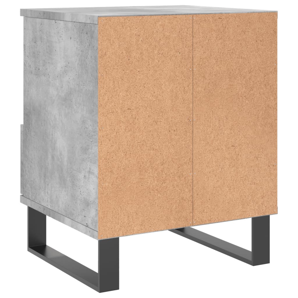 vidaXL Nattbord betonggrå 40x35x50 cm konstruert tre