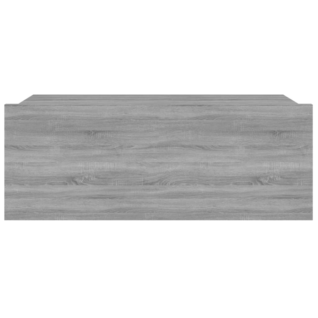vidaXL Flytende nattbord grå sonoma 40x30x15 cm konstruert tre