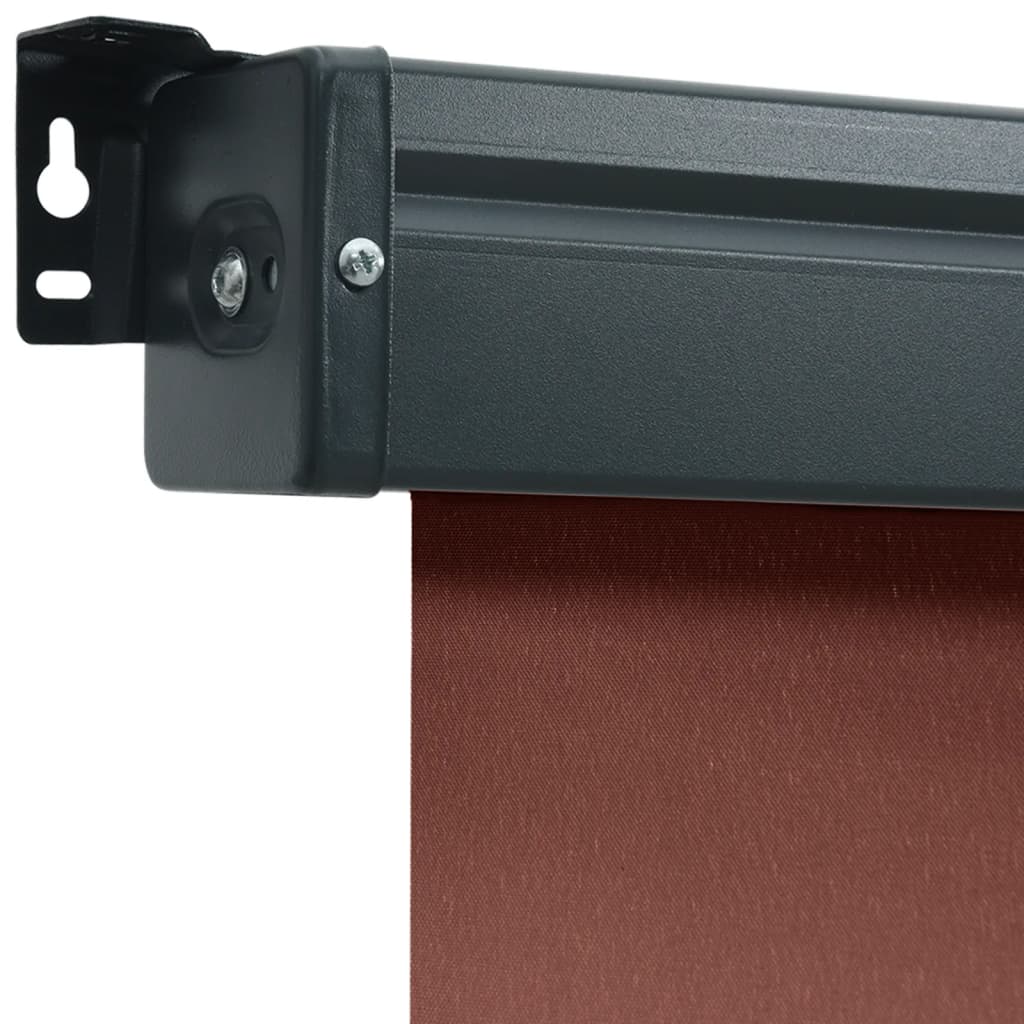 vidaXL Sidemarkise for balkong 145x250 cm brun