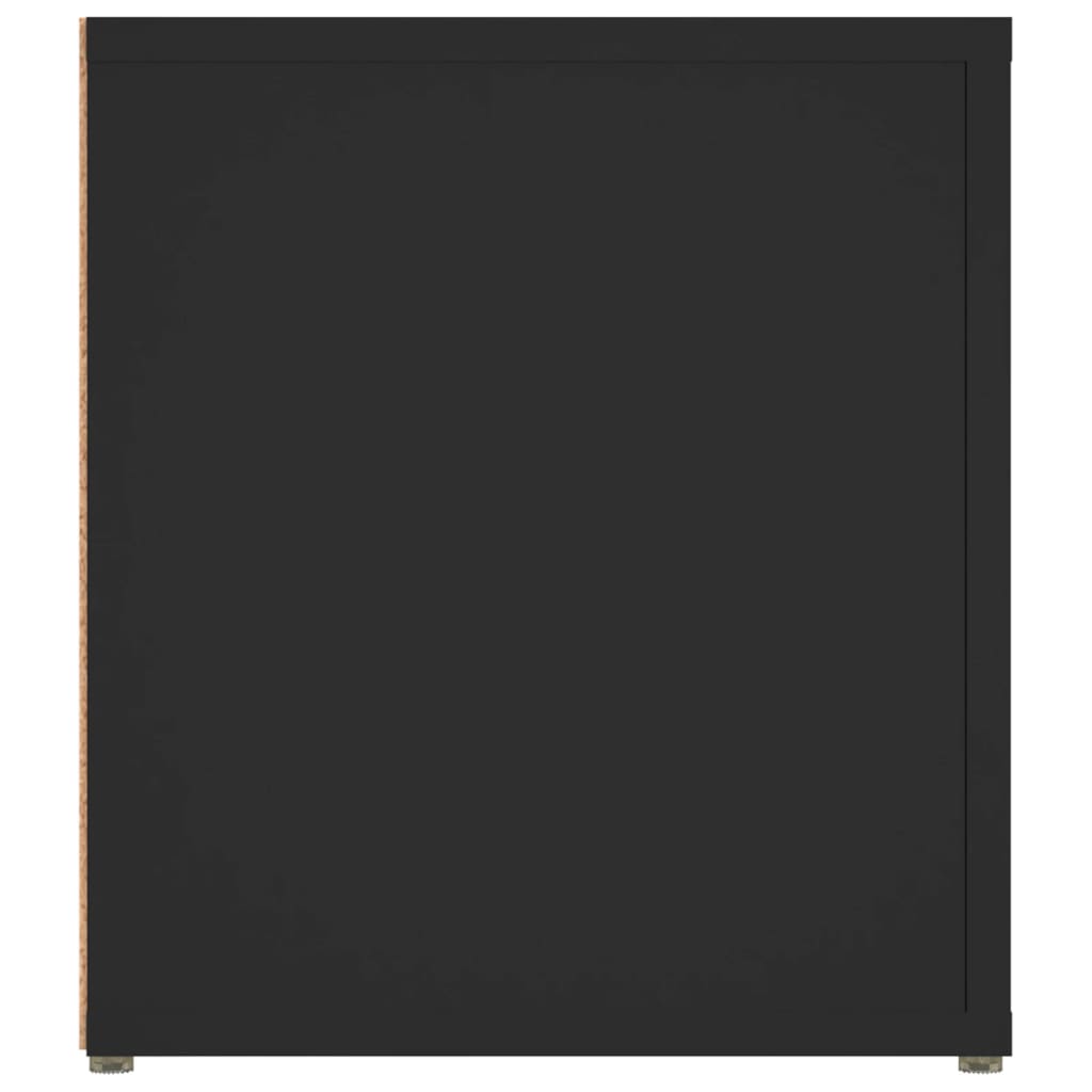 vidaXL TV-benk svart 80x31,5x36 cm konstruert tre