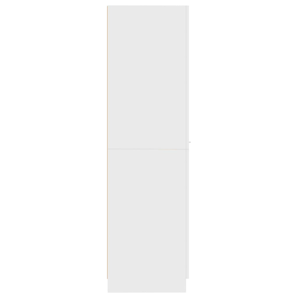 vidaXL Apotekskap hvit 30x42,5x150 cm sponplater