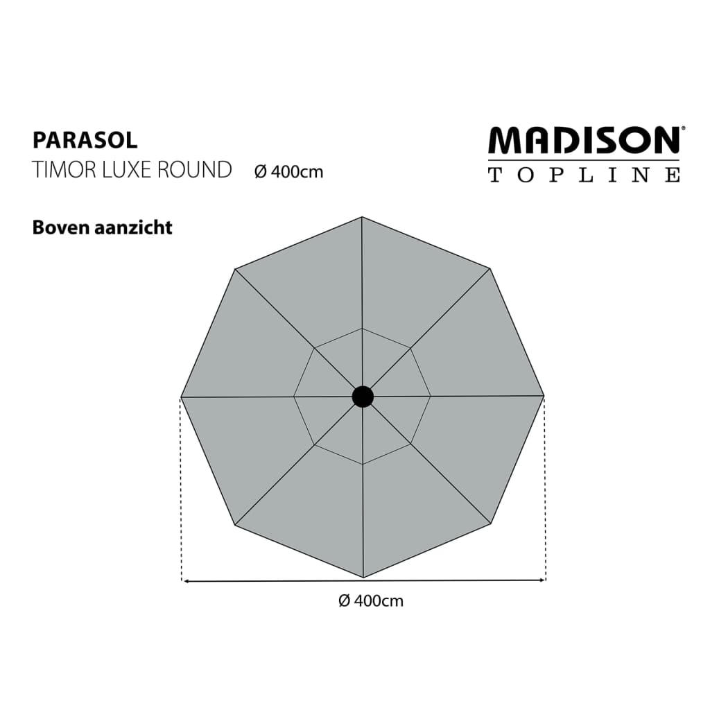 Madison Parasoll Timor Luxe 400 cm beige PAC8P016