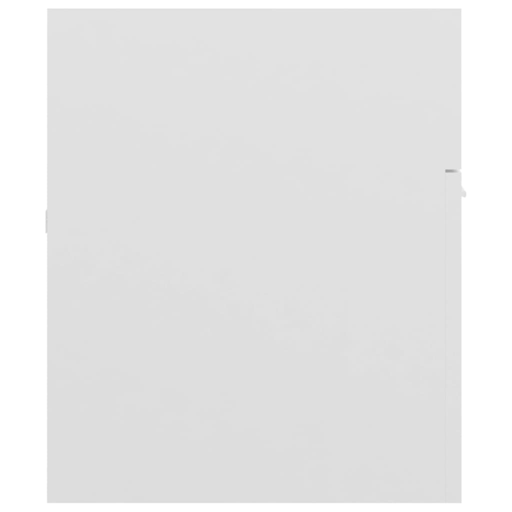 vidaXL Servantskap høyglans hvit 100x38,5x46 cm sponplate