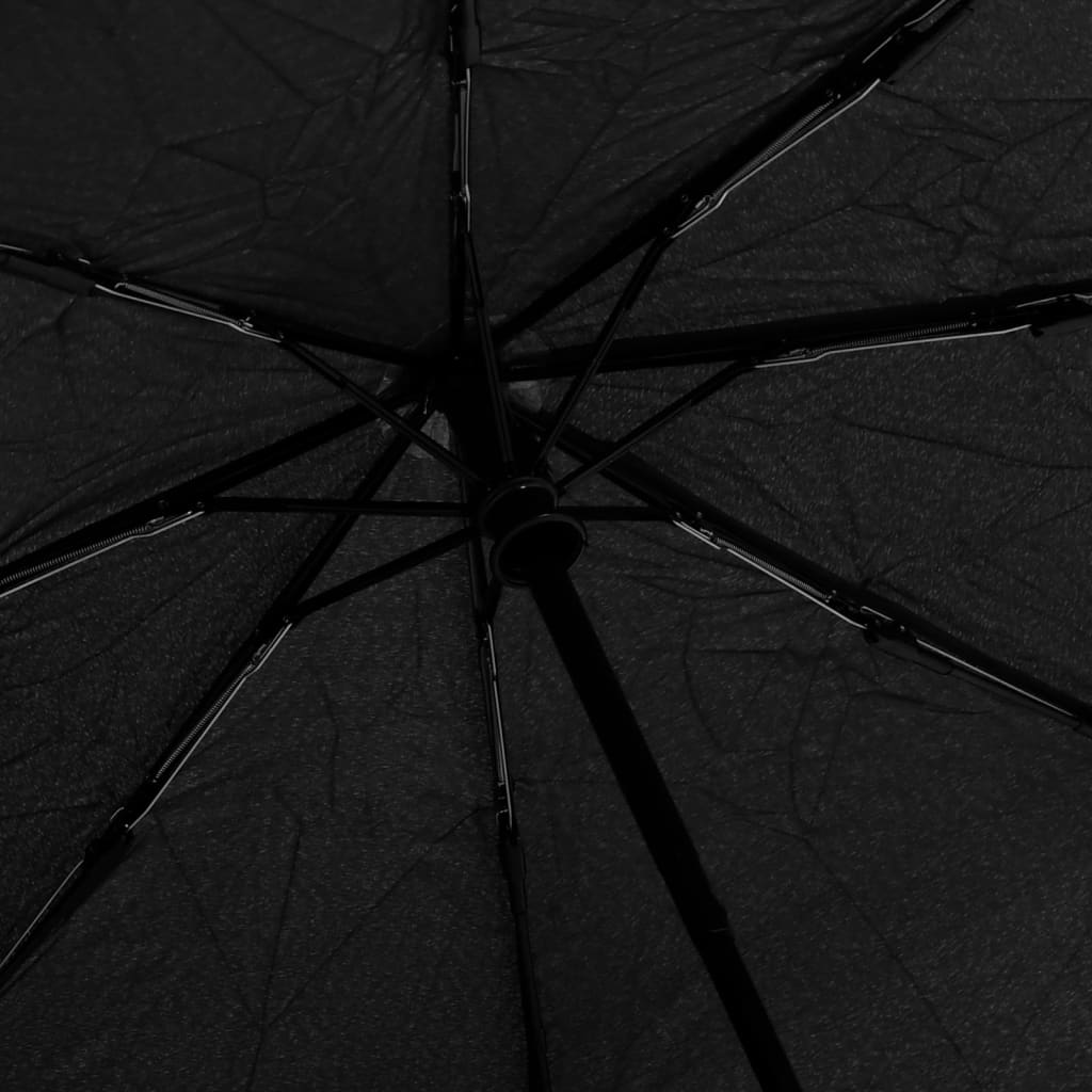 vidaXL Sammenleggbar paraply automatisk svart 95 cm