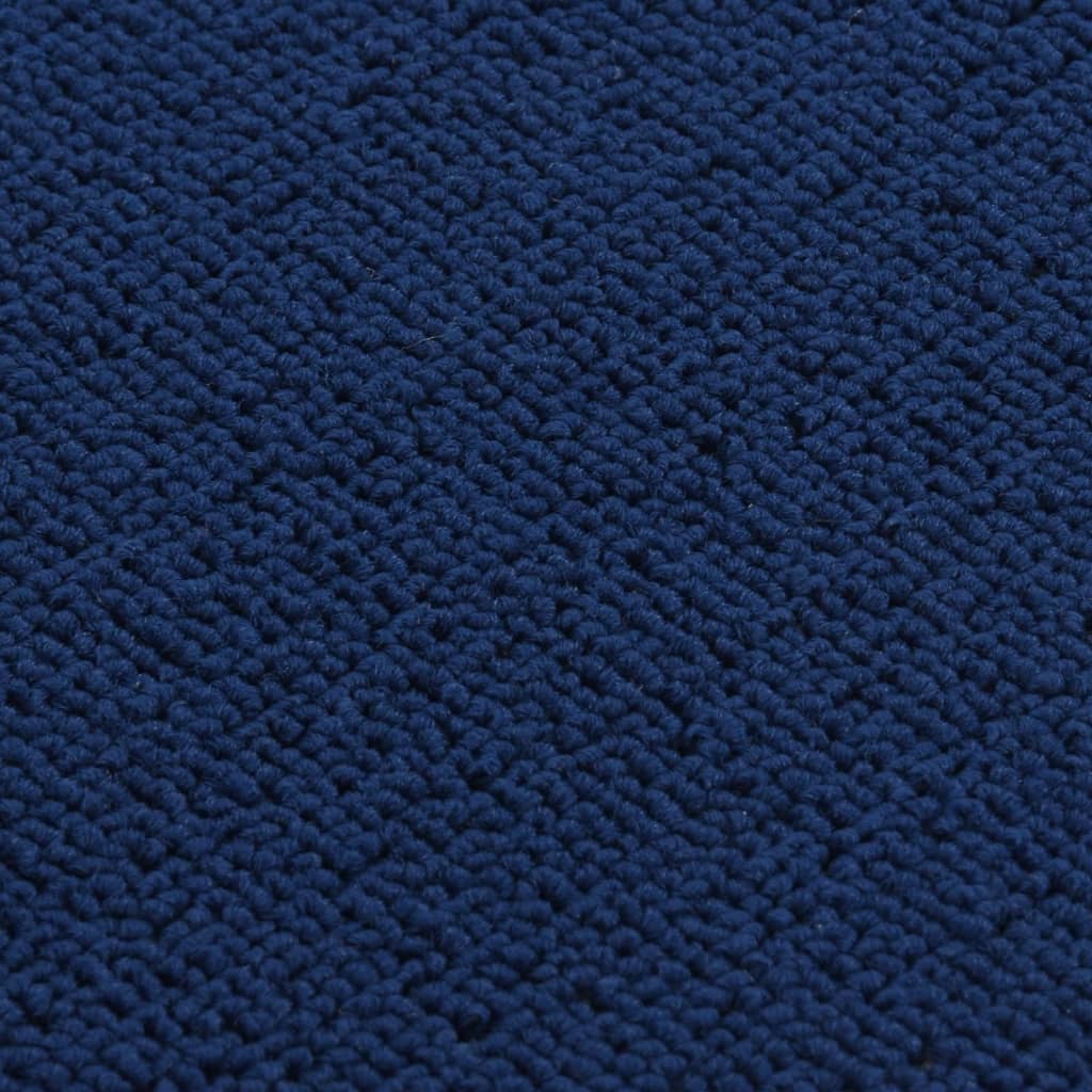 vidaXL Sklisikre trappematter 15 stk 60x25 cm marineblå rektangulær