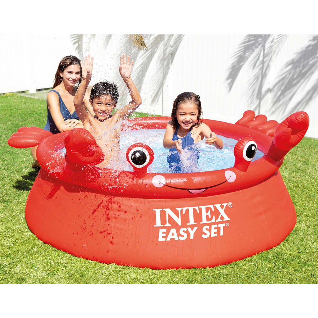 INTEX Oppblåsbart basseng Happy Crab Easy Set 183x51 cm