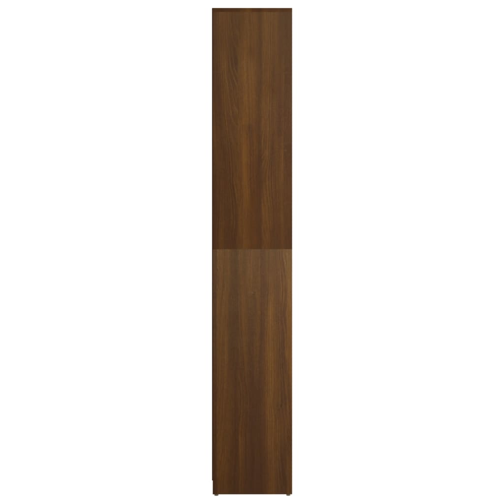 vidaXL Baderomsskap brun eik 30x30x183,5 cm konstruert tre