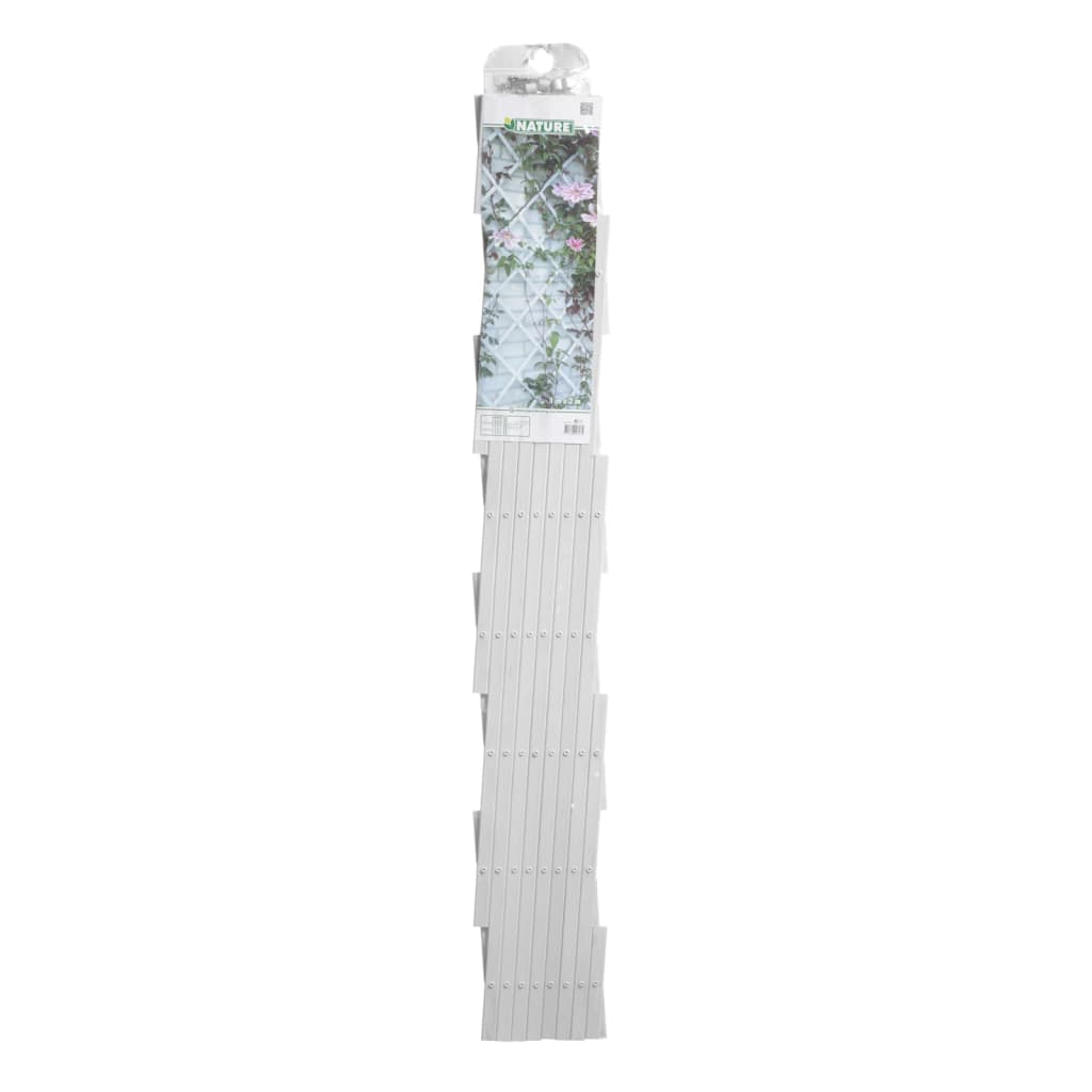 Nature Hageespalier 100x200 cm PVC hvit 6040703
