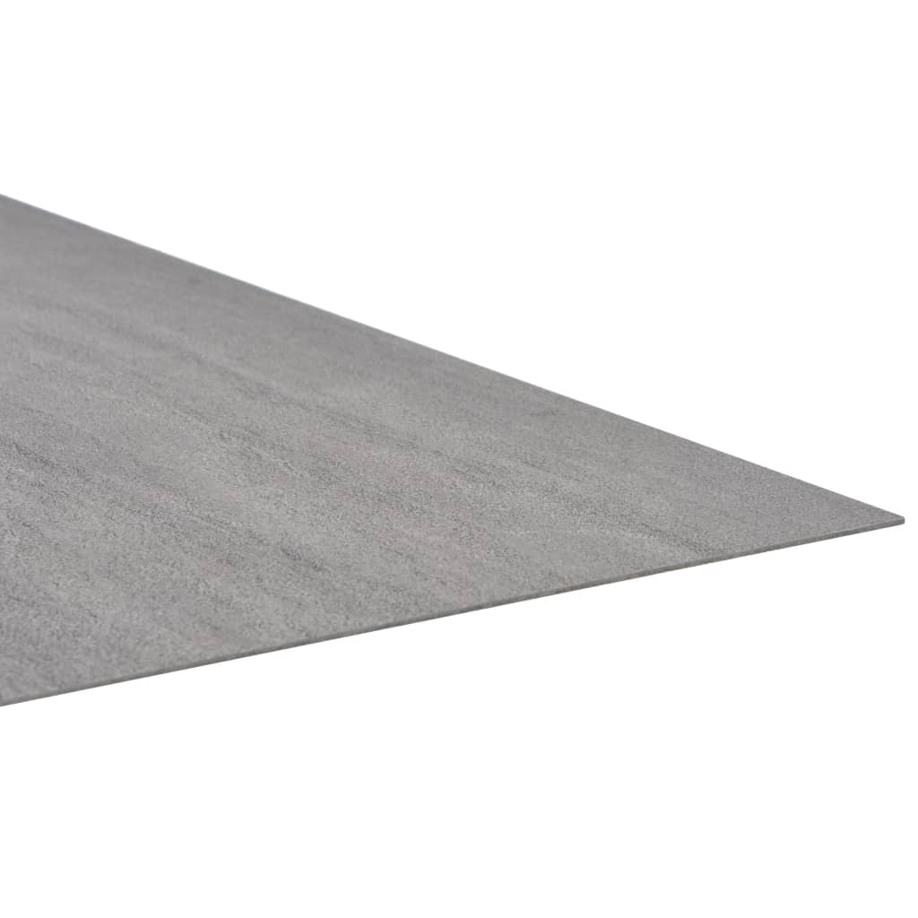 vidaXL Selvklebende gulvplanker 20 stk PVC 1,86 m² grå streker