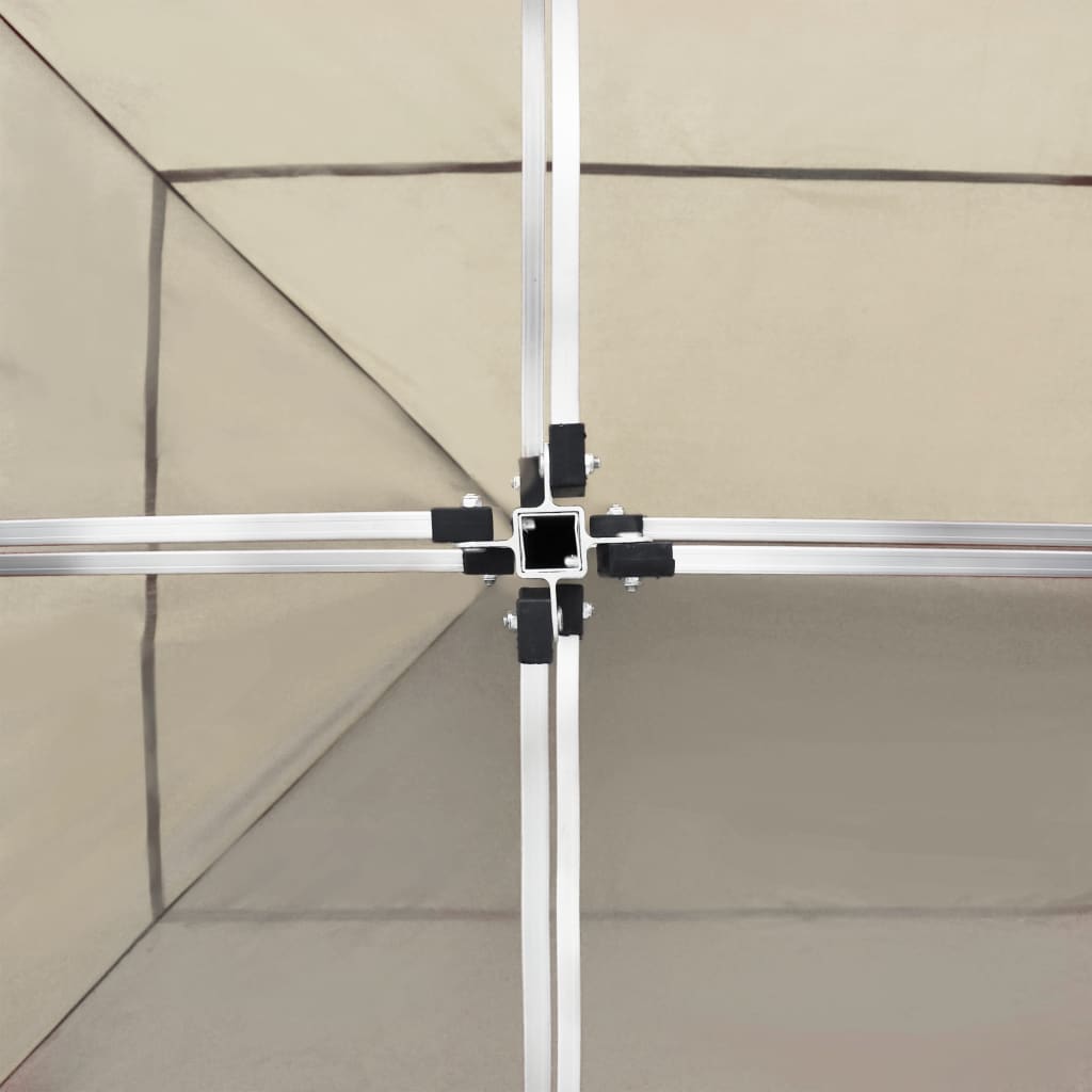 vidaXL Profesjonelt foldbart festtelt aluminium 6x3 m krem