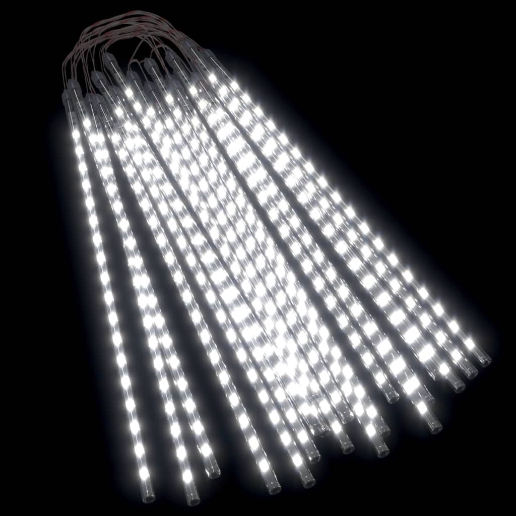 vidaXL 20stk Meteorlys 50 cm kaldthvite 720 LED innendørs og utendørs
