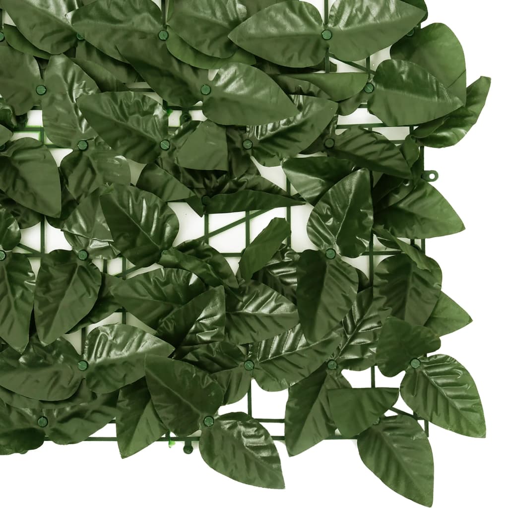 vidaXL Balkongskjerm med mørkegrønne blader 400x150 cm